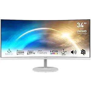 MSI PRO MP341CQW 34 Inch Professional Curved LED Monitor