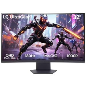LG 32GS60QC 32-inch QHD Curved Gaming Monitor