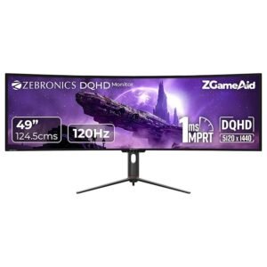 ZEBRONICS N49A Curved Ultrawide Gaming Monitor